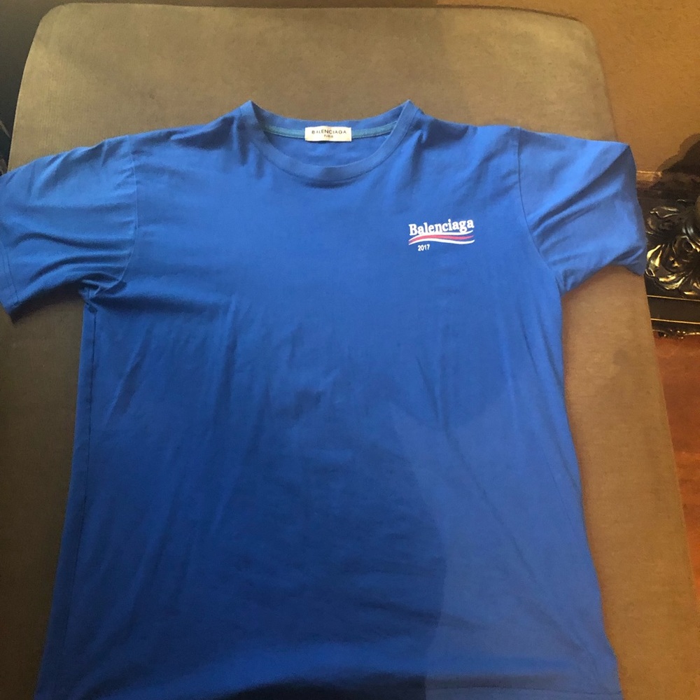 Authentic Balenciaga Blue T shirt 2017